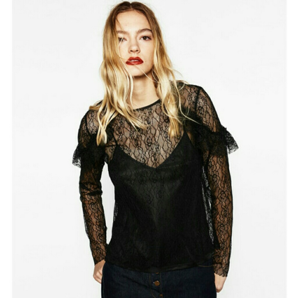 Zara lace top
